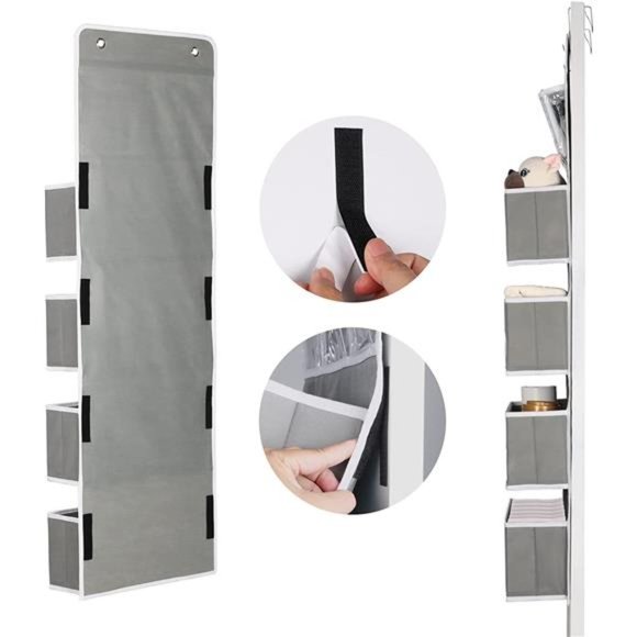 Door Hanging Organizer Nursery Closet Cabinet Baby Storage with 4 Large Pockets - Picture 5 of 6